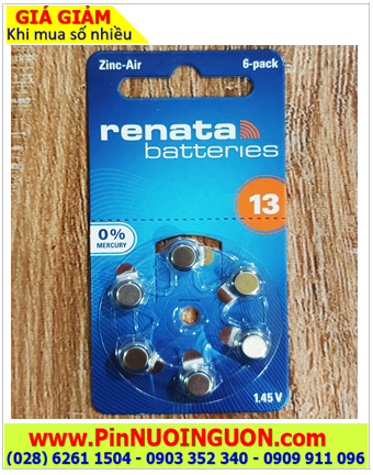 Renata PR48 _Renata 13, Pin máy trợ thính Renata PR48 _Renata 13 (1.45v 305mAh) _Xuất xứ Đức
